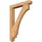 Ekena Millwork Imperial Arts and Crafts Smooth Bracket w/ Offset Brace, Western Red Cedar, 5 1/2"W x 32"D x 44"H BKT0604X32X44IMP03SWR - alternate 1